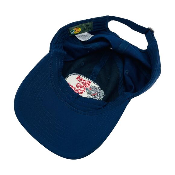 Bass Pro Shops Gone Fishing Hat Performance Game Changer Cap Navy Blue - Picture 4 of 4
